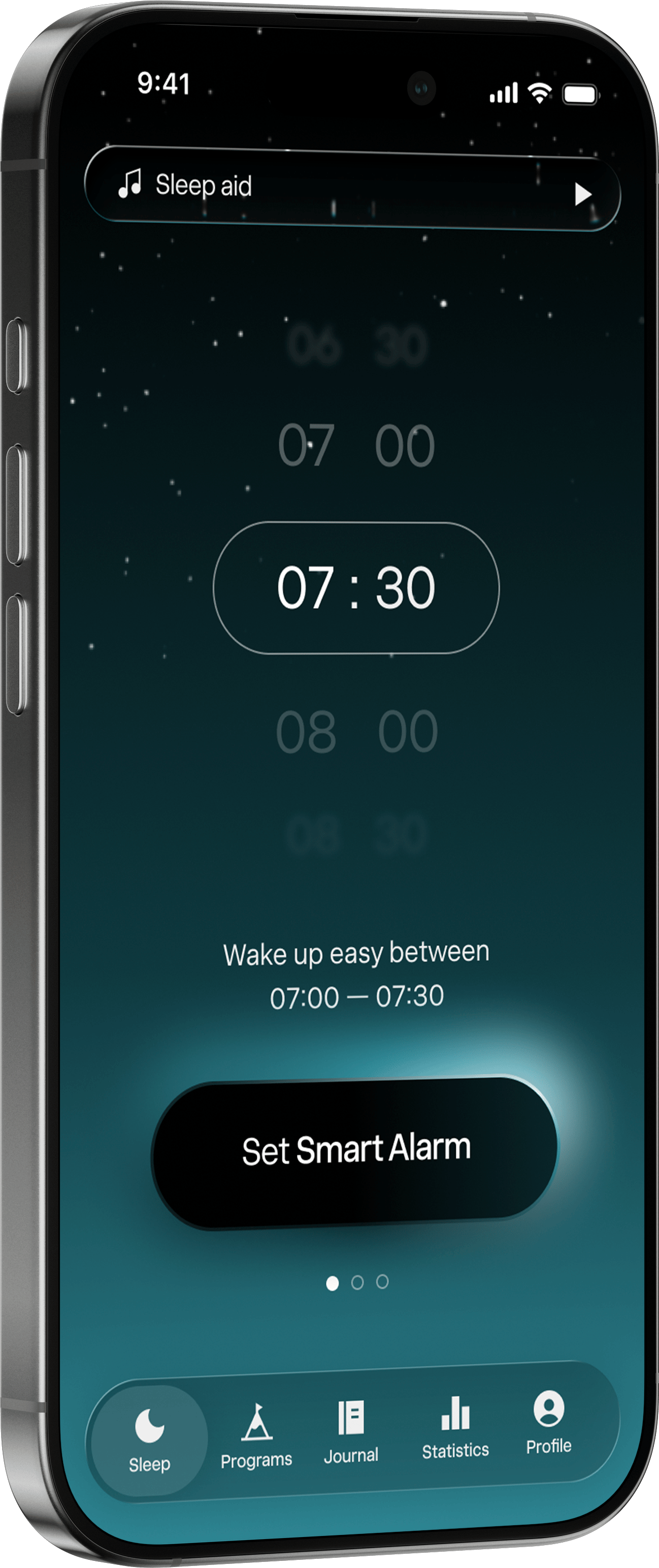 Two phones showing the Sleep Cycle app